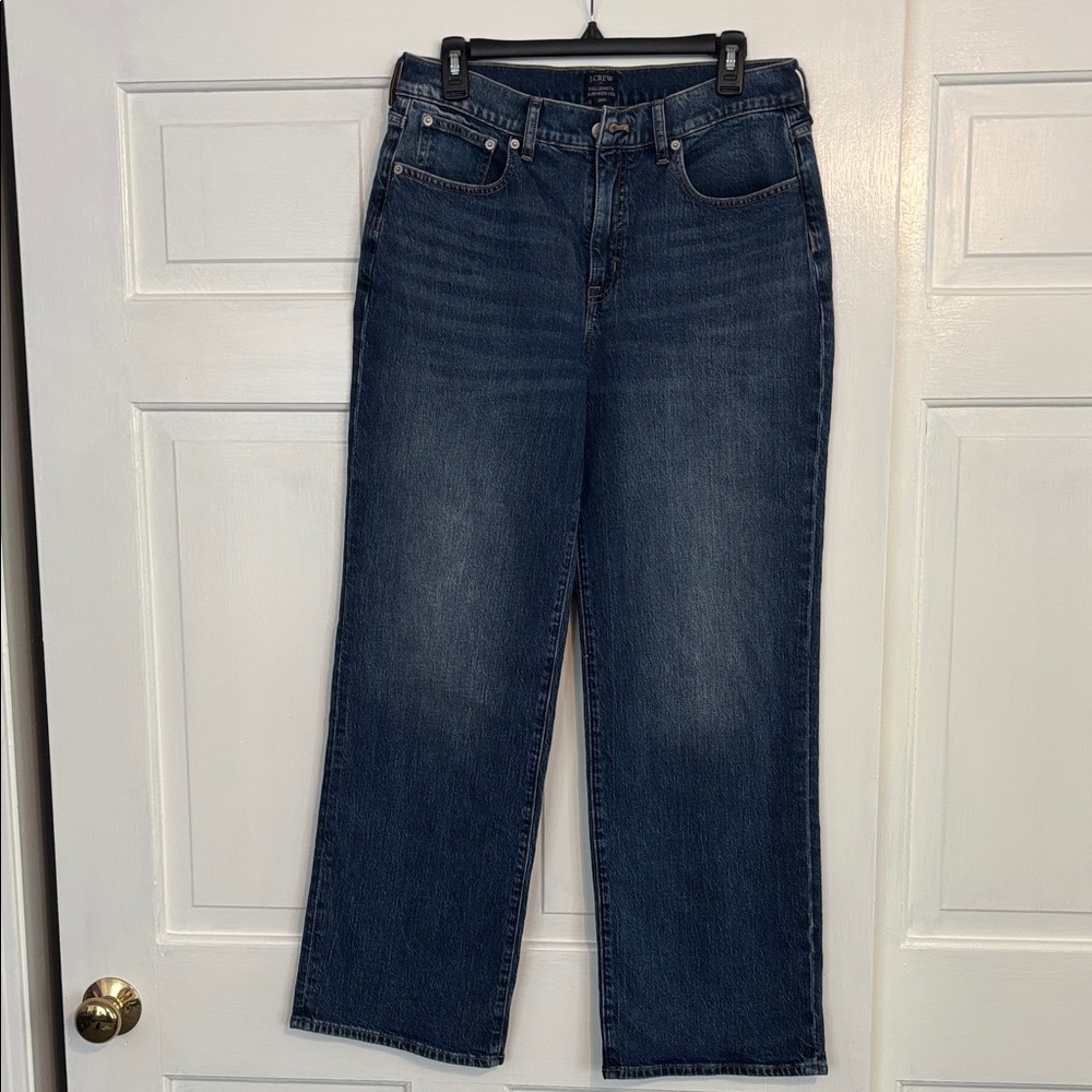 J. Crew Dark Blue slim Wide leg size 29